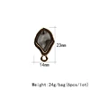 23*14mm 6pcs/lot New Zinc Alloy Golden Oval Earrings Base Earrings Connector For DIY Fashion Earrings Accessories ► Photo 2/6