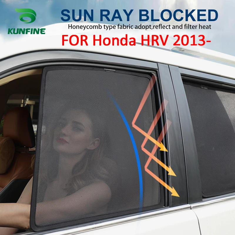Magnetic Car Window Sun Shade Mesh Shade Blind For Honda HRV 2013-