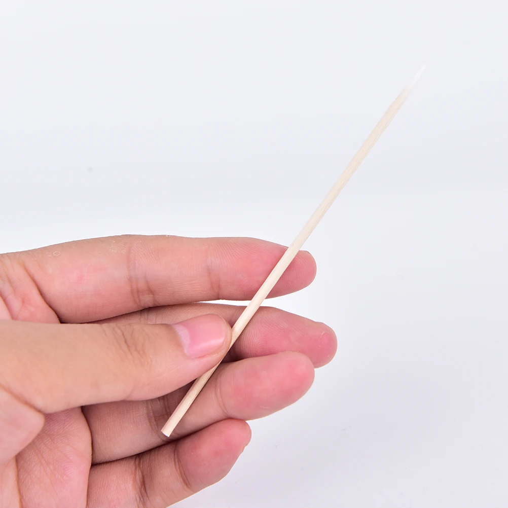 

100PCS Cotton Swab Health Makeup Cosmetics Ear Clean Cotton Swab Stick Buds Tip For Medical 7.5cm/10cm Wood Cotton Head Swab