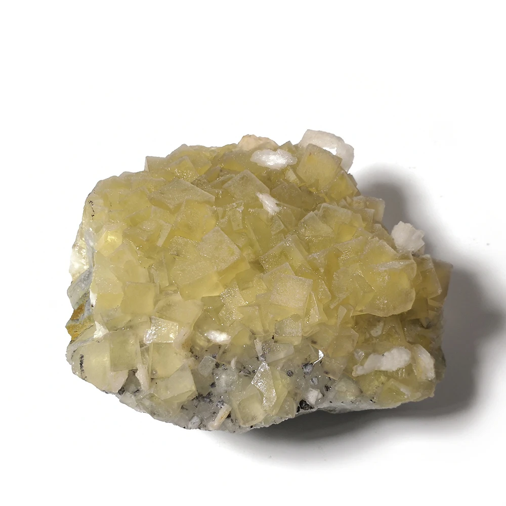 

1700g NATURAL Stones and Minerals yellow fluorite crystal Hunan China A10-64