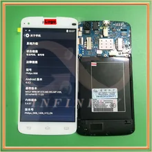 in stock 100% Tested New Original White 5.0 inch Display For Philips i908 LCD Screen+Touch Panel Glass Replacement Assembly