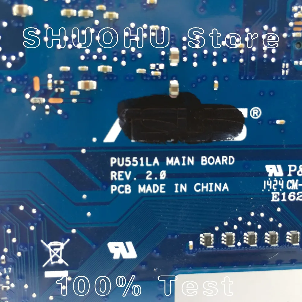  KEFU For ASUS PU551LA PU551L PU551LD PRO551L I5 laptop motherboard tested 100% work original mainbo
