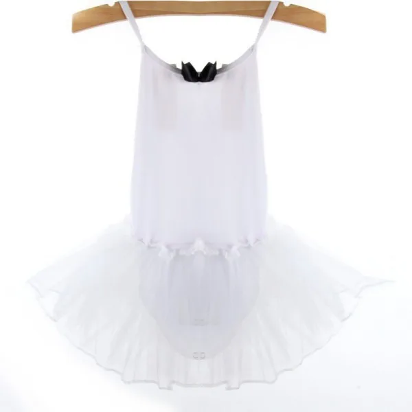 Детское платье для танцев для девочек детская балетная юбка-пачка для девочек трико для катания на коньках, наряды OP2 - Цвет: Белый