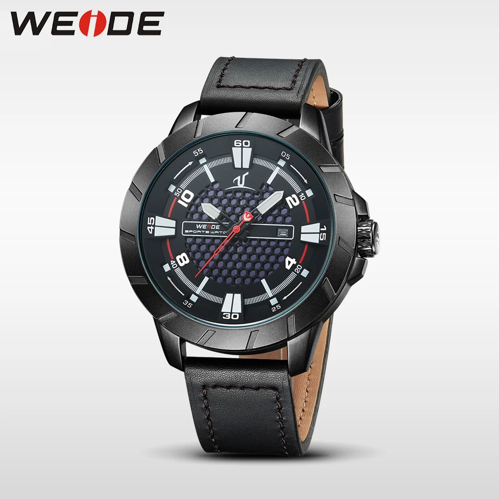 

WEIDE 1608 men's watches the best luxury famous brands watch quartz men leather sports watches waterproof clock men wrist watch