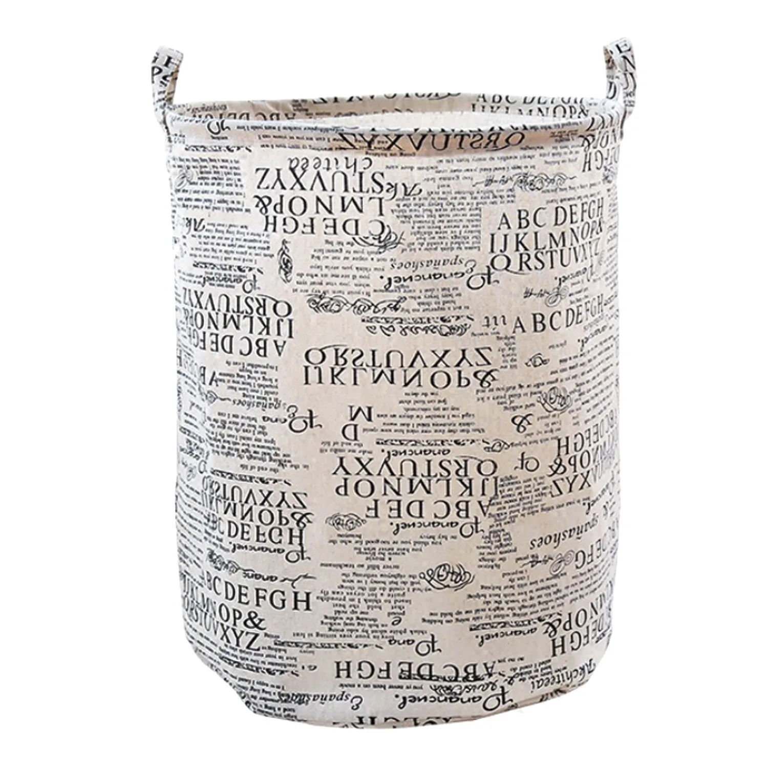 Folding Storage Organizer with Handle Large Storage Basket Cotton Fabric Storage Damp-proof High-capacity Box for Clothes