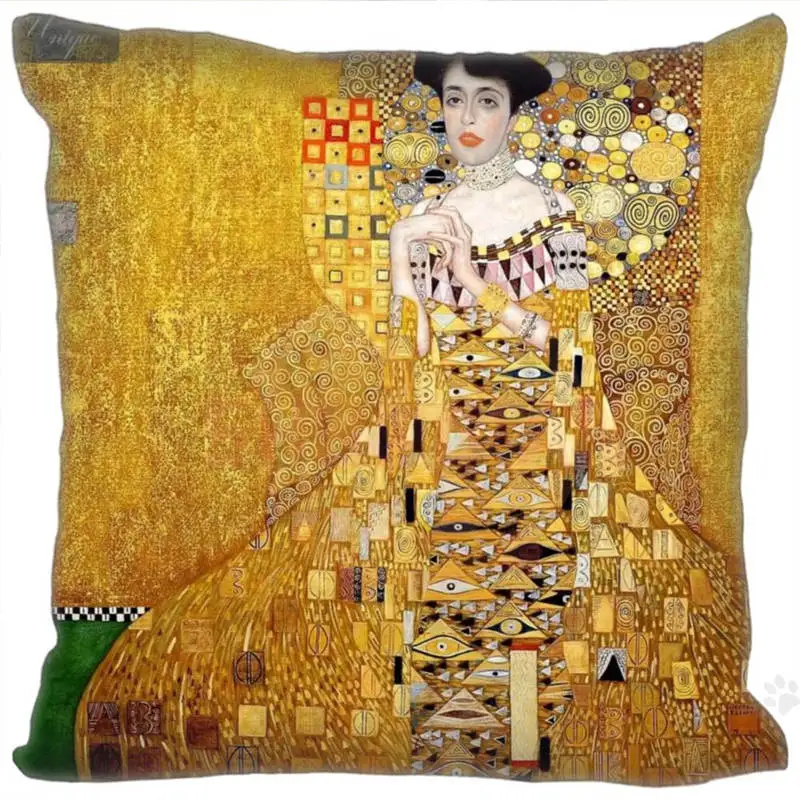 Горячая Gustav Klimt на заказ DIY длинная подушка для объятий чехол две стороны дропшиппинг оптовик 40x40 см - Цвет: 8