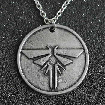

The Last Of Us 2 Necklace Firefly Logo Letters Dogtag Joel Ellie Tess Pendant Vintage Retro Hot Game Jewelry Men Women Wholesale