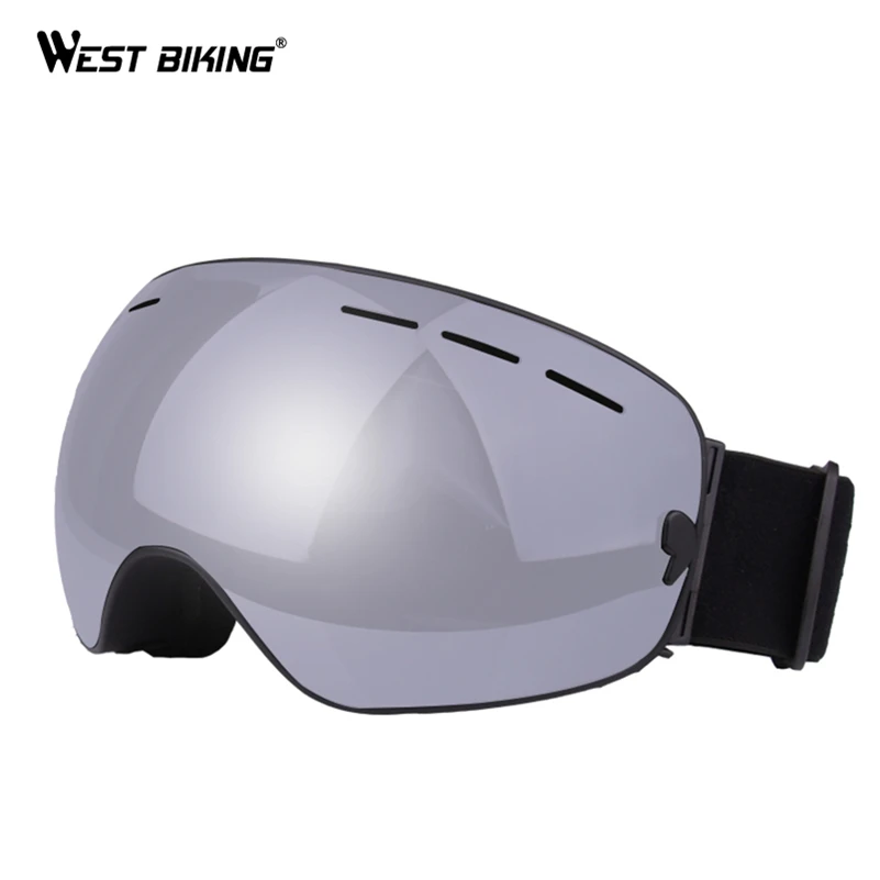 WEST BIKING катания на лыжах, сноуборде, UV400 двойные слои Анти-туман очки для катания на сноуборде очки для Лыжный Спорт Для мужчин спортивные очки Лыжный Спорт очки
