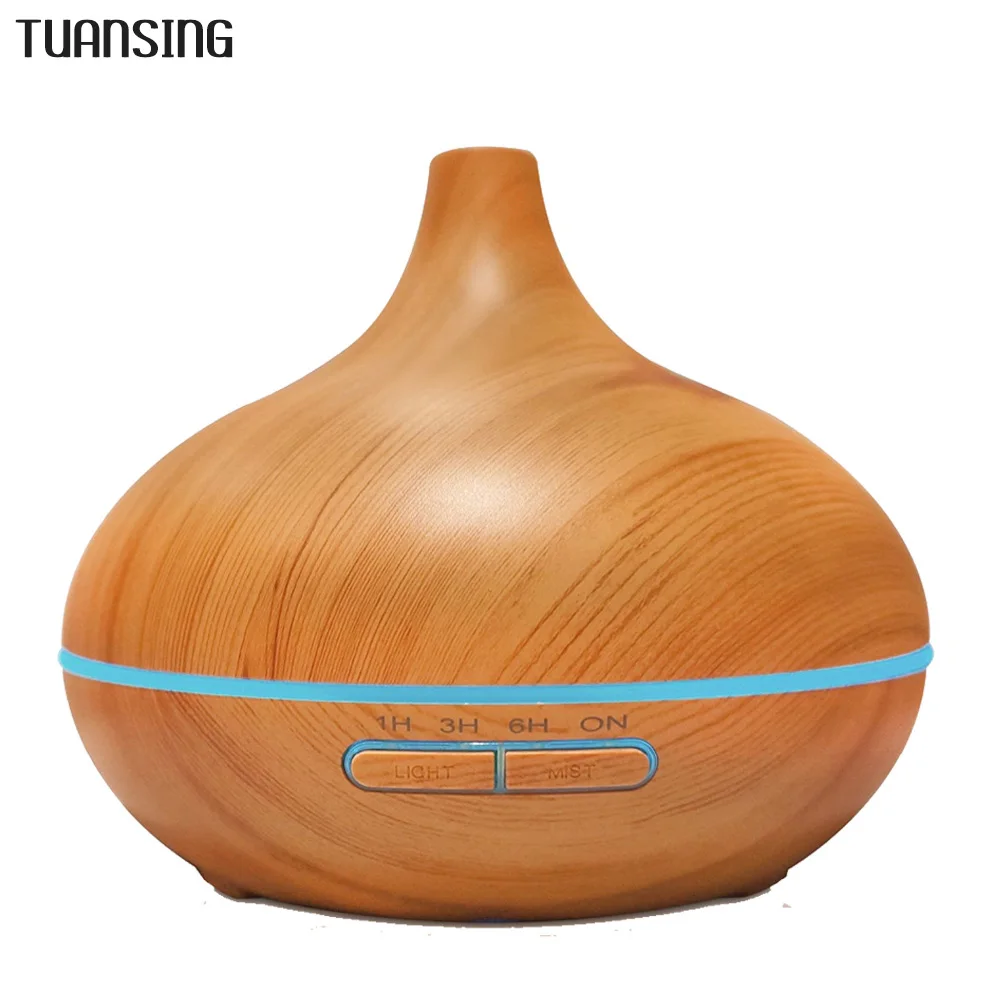 

TUANSING 300ml Essential Oil Diffuser Wood Grain Ultrasonic Aroma Cool Mist Humidifier for Office Home Bedroom Baby Room Yoga