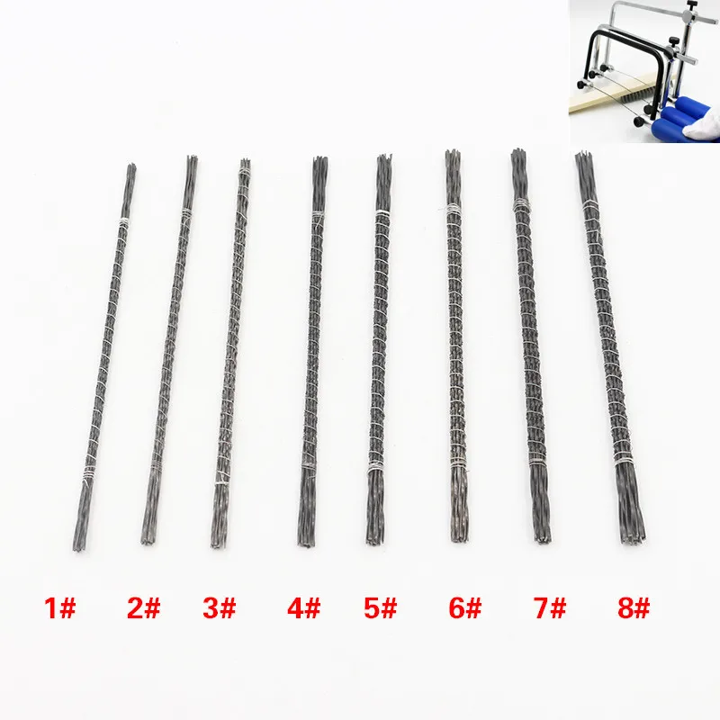 12PC DIY Woodworking Saw Scroll Blades Coping Metal Tool 130mm Scroll