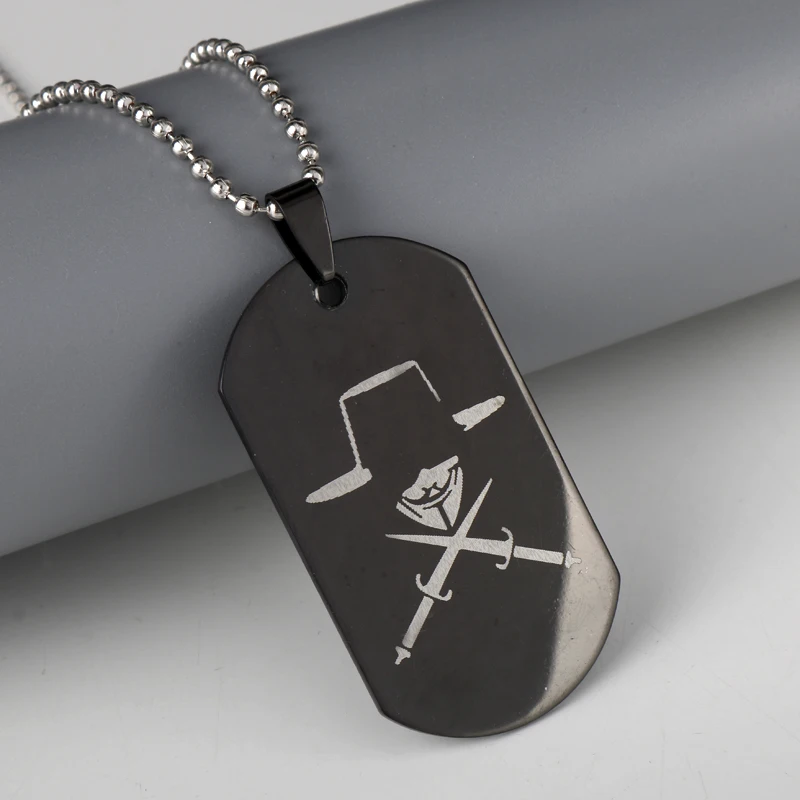 

Fawkes Mask V for Vendetta Customized Dog Tag Pet Tags Dogtag DC Comics Superhero Stainless Steel Necklace Charm Unique Gift