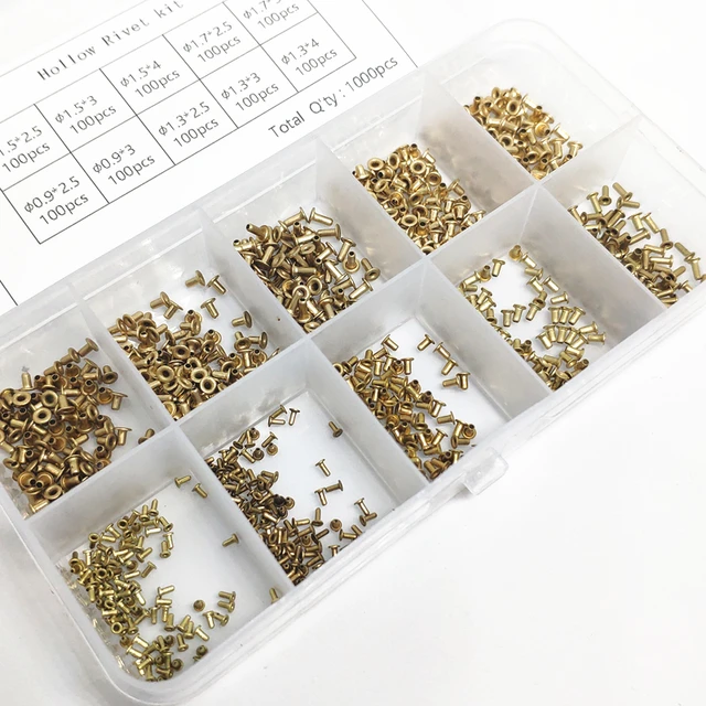 Rivetti Tubolari In Rame Per PCB - Mix Misure M0.9, M1.3, M1.5, M1.7, Per Circuiti - Foto 2