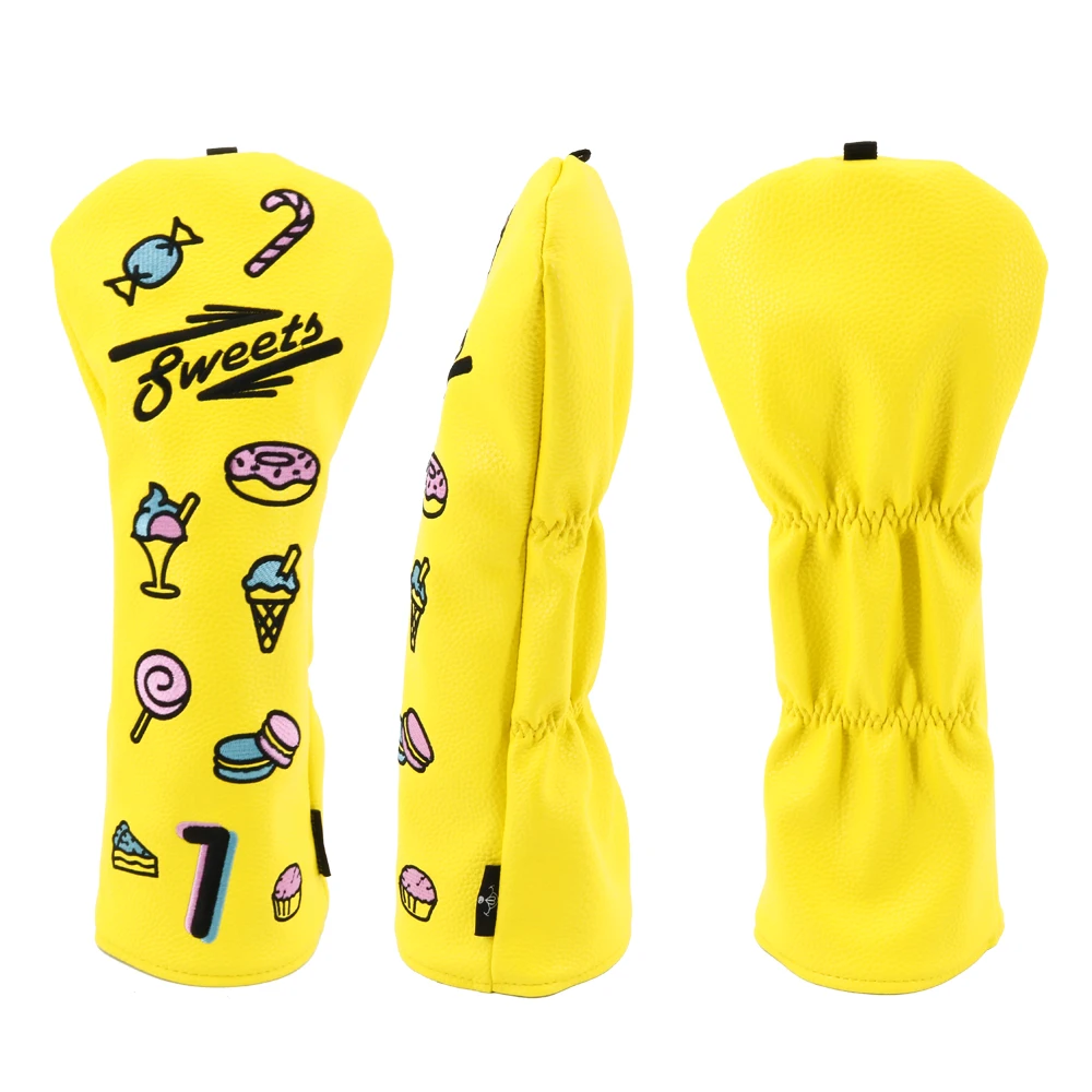 6003522 BIG TEETH golf driver cover yellow (1)