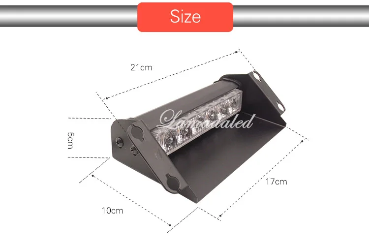 2шт Сплит 6led полицейский стробоскоп для лобового стекла автомобиля Приборная панель Лопата вспышка стробоскоп авто светодиодные аварийные огни красный синий