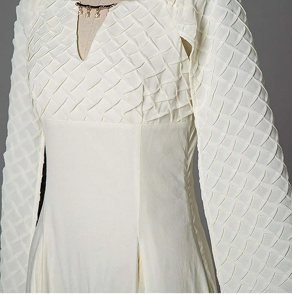 A Game of Thrones Dragon Mother Daenerys Targaryen Cosplay Skirt Dragon Mother COS Chiffon White Dress