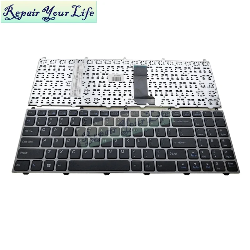 Teclado do Portátil para Haier para Hasee n: Mp-12n73us-4305 6-80-w65s0-010-1 Tira Quadro Cinza Novo X3p K610d us p –