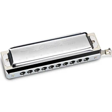 Swan Chromatic Harmonica 10 Holes Blues Harp Mouth Organ Key C Note Piano Types Harmonica Wood Music Instrument Silver Swan 1040