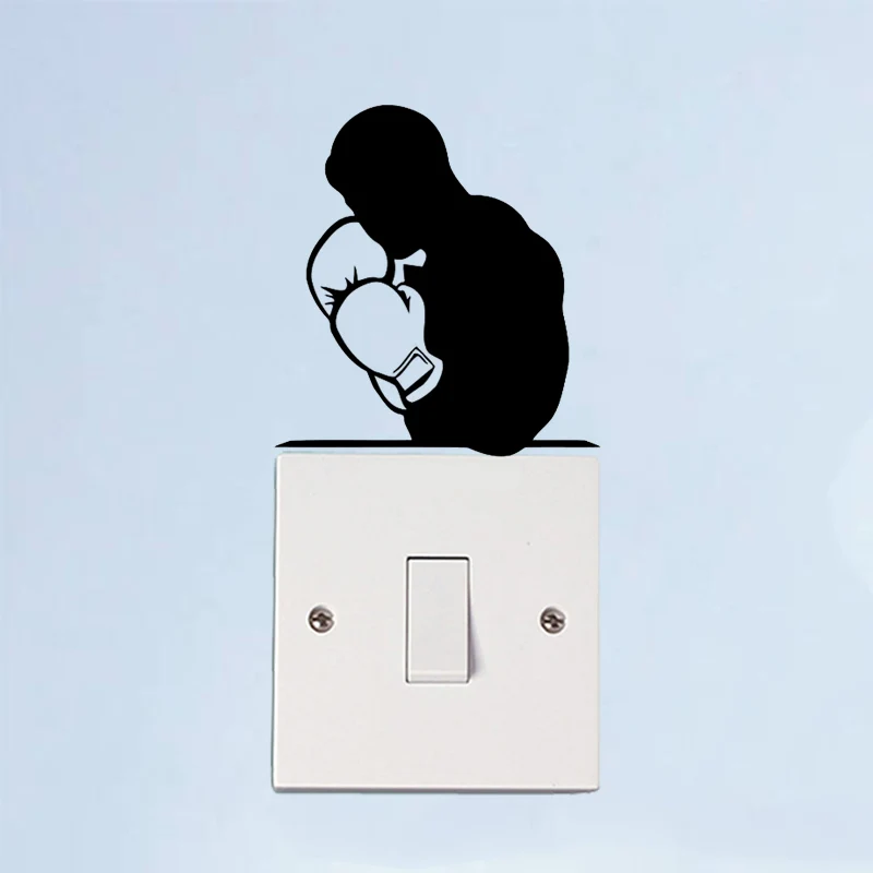 

Boxing Boxer Fashion Vinyl Wall Stickers Switch Decals Home Room 5WS1441