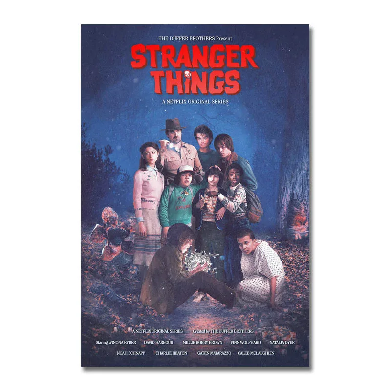 STRANGER THINGS 2 POSTER 24X36 NETFLIX TV SERIES WINONA RYDER DUFFER BROTHERS!!!