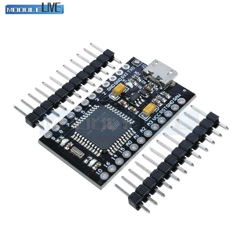 3.3V 8MHz ATmega32U4 Nano Pro Micro USB Controller Board For Arduino ...