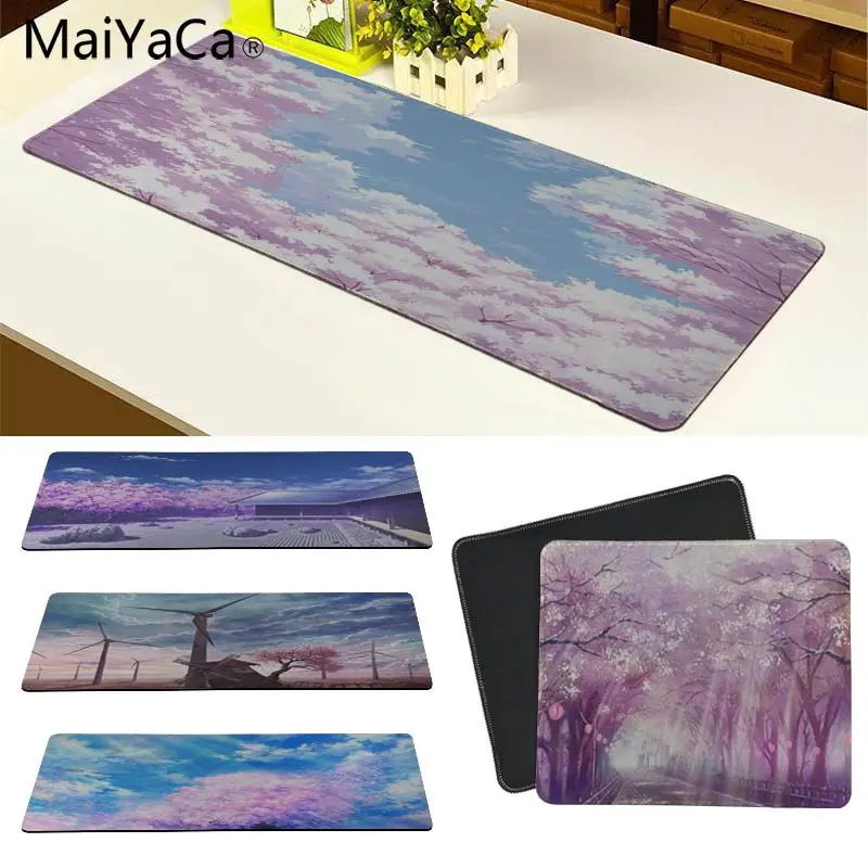 

MaiYaCa Your Own Mats Anime Sakura Cherry blossoms Comfort Mouse Mat Gaming Mousepad Size for 18x22cm 20x25cm 25x29cm 30x70cm