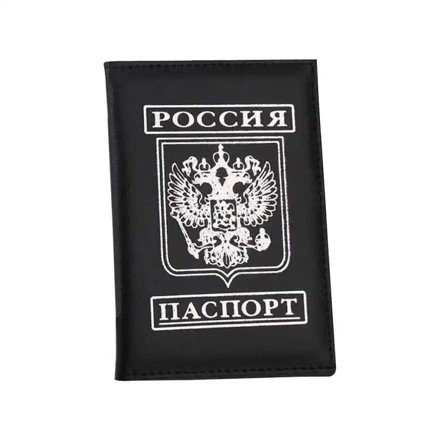 Модные Обложка для паспорта ПУ бизнес держатель карт карты бумажник кредитных