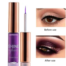 5 цветов Жидкий блеск Тени для век Красота мерцающий подводка для глаз для легкой носки Водонепроницаемый Жидкий подводка для глаз макияж