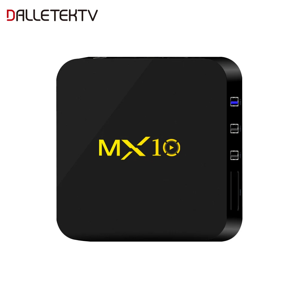 Android 8,1 MX10 Qsuad-Core 4G 64G ТВ приемник 4K 2,4 GHz WiFi RK3328 H.265 декодер Smart Android tv Box медиаплеер - Цвет: Android 8.1 TV Box