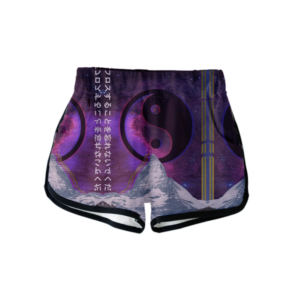 

2019 Vaporwave NEW Fashion trends style Electronic dance music Summer Women Casual Harajuku girl Hot Sale Sexy Shorts Clothes