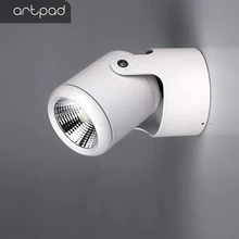 Artpad нордическая железная поверхность 6 Вт 11 Вт установленная потолочная точечная лампа AC110V-220V вращающаяся для выставочного зала бар Clothe Shop цветные светильники