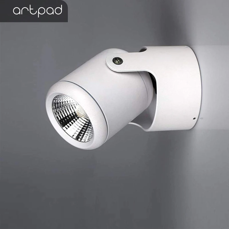 Artpad Nordic Iron Surface 6W 11W Mounted Ceiling Spot Light AC110V-220V Rotatable for Showroom Bar Clothe Shop Coloured Lights | Освещение