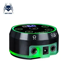 Aurora-2 fonte de alimentação para tatuagem, atualização de fonte de alimentação digital lcd nova mini led almofada de toque fonte de alimentação para máquinas rotativas de tatuagem caneta,