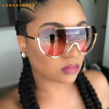 

Oversized Women Sunglasses Female Eyeglasses UV400 Clear Glass Transparent Brand Designer Lentes De Sol Mujer Glasses LongKeeper