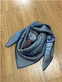 Новое поступление модный элегантный брендовый цветной шелковый шарф 90*90 см квадратная шаль саржевая накидка для женщин - Цвет: as picture