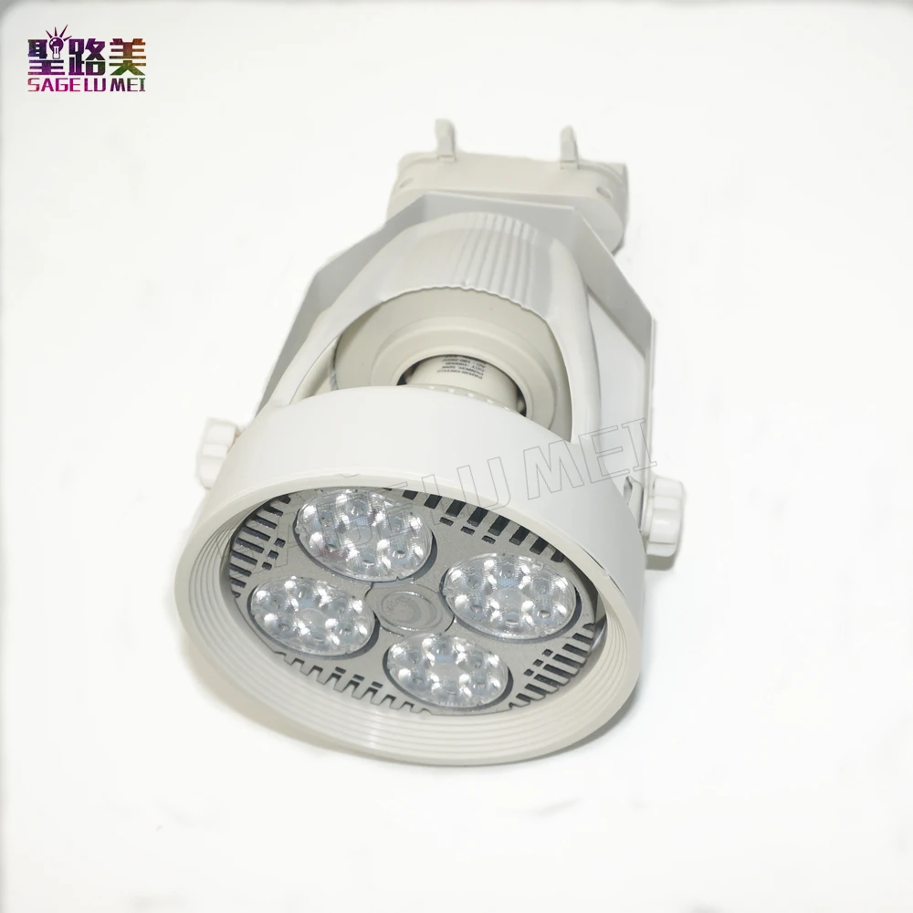 

led track lights 45w par30 clothing spotlights backdrop shop windows slide rail track light lamp warm/nature/cold white