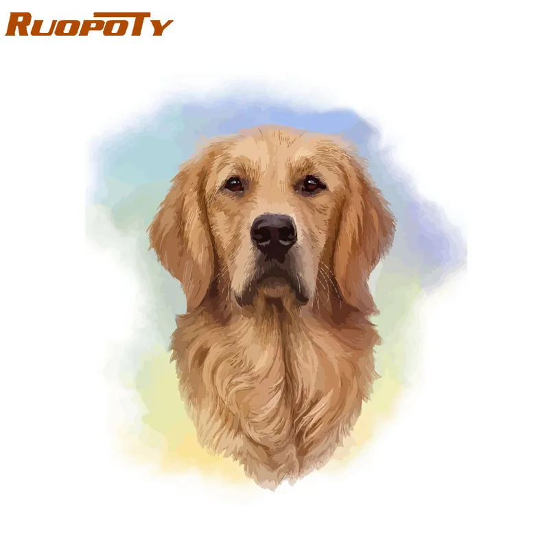 

RUOPOTY Frame Dog DIY Painting By Numbers Animals Kit Home Wall Art Picture By Numbers Drawing Canvas Painting For Home Decors