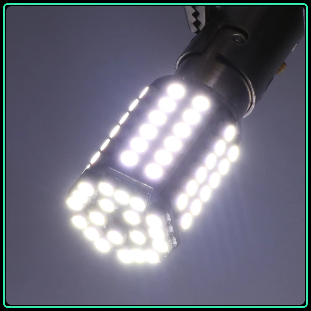 Carsty супер белый Ba15s 1156 Bay15d 1157 P21w 80 Smd 1210 светодиодный сигнал поворота Задний тормоз обратная лампа для наружных фар ксенон