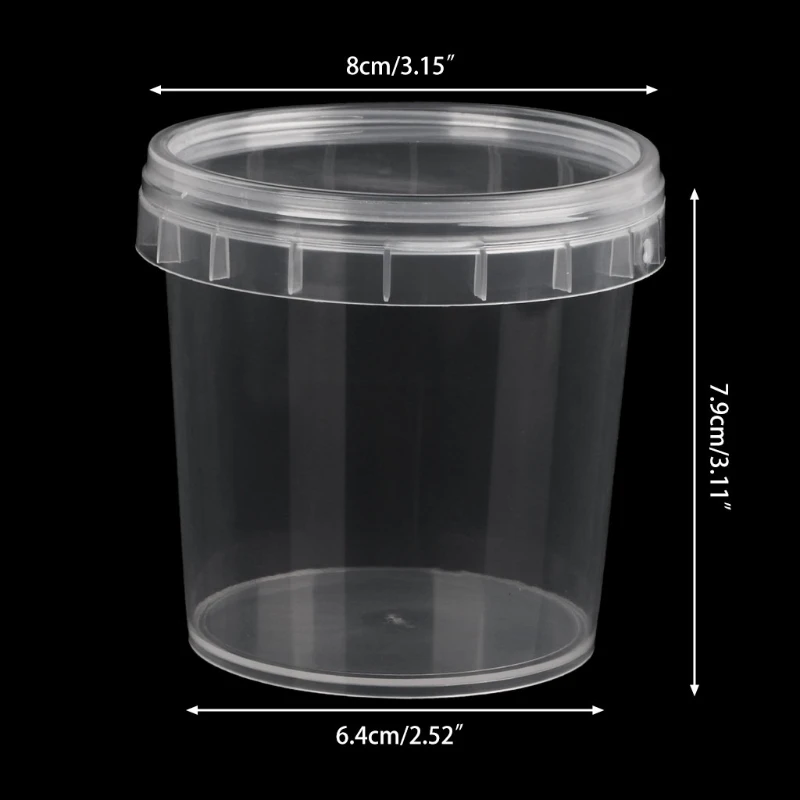 

DIY accessories 300ml Container Playdough Foam Storage Box Slime Mud Light Clay Organizer Bucket