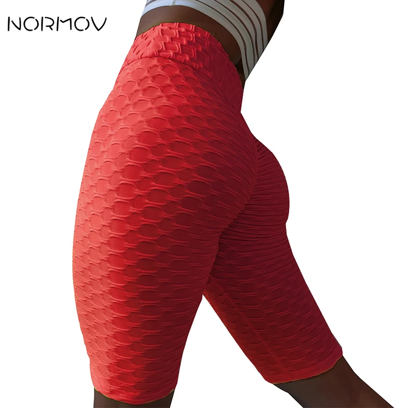 

NORMOV High Waist Yoga Shorts Workout Sport Shorts For Women Spandex Legging Shorts Gym Running Fitness Biker Shorts