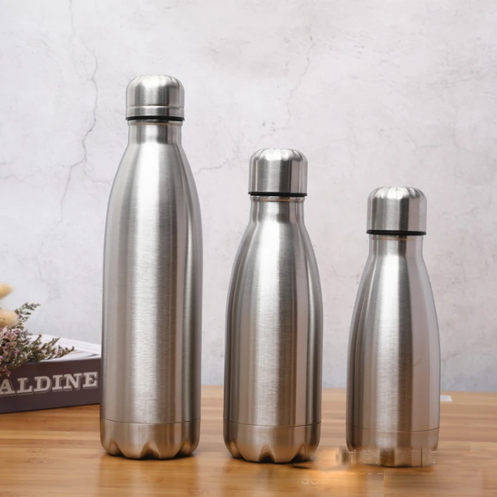 

Stainless steel warm water Single-layer Coke bottle Single-layer stainless steel sports bottle Rugged water cup A11225