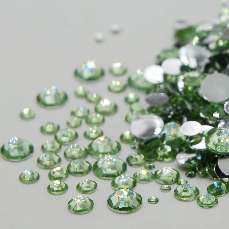 Violet Rhinestone Mixed Sizes Top Quality Non Hotfix Flatback Acrylic Rhinestones For Nail Art Decoration DIY Nail Mix Beads Pins & Pincushions