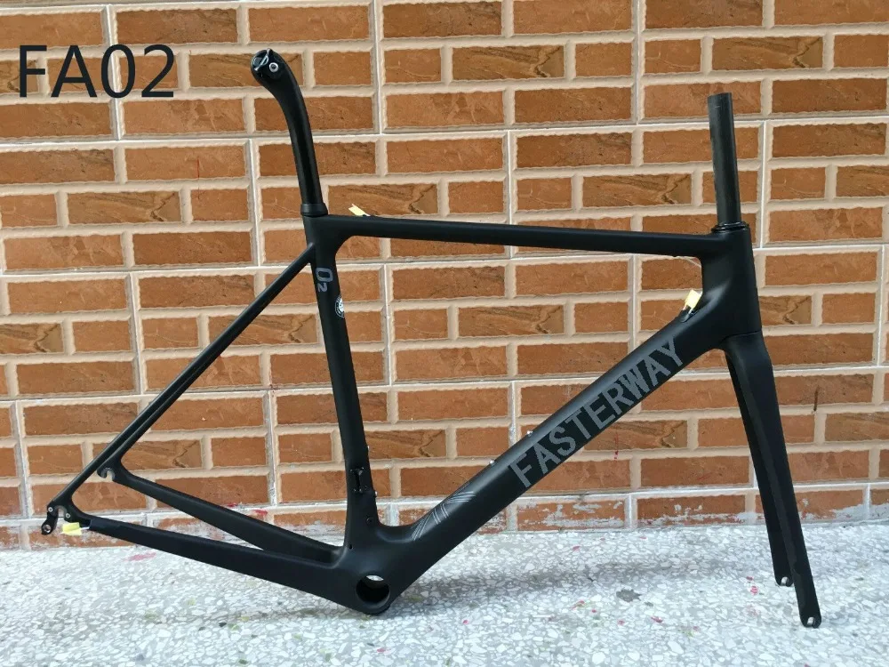 Excellent Hot 2018 fasterway brand O2 Blue with white decal carbon road frame:carbon Frame+Seatpost+Fork+Clamp+Headset,ems free shipping 2