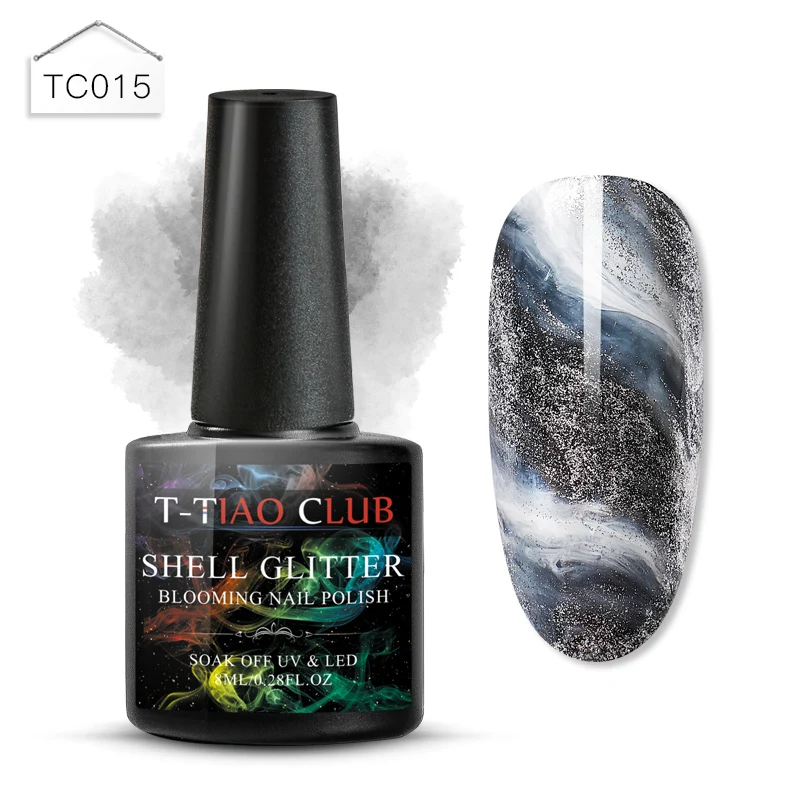 T-TIAO CLUB Blooming Painting Nail Gel Polish Effect Flower Blossom Nails Gel Soak off UV Gel Varnish Manicure Nail Art Lacquer - Цвет: ES03420