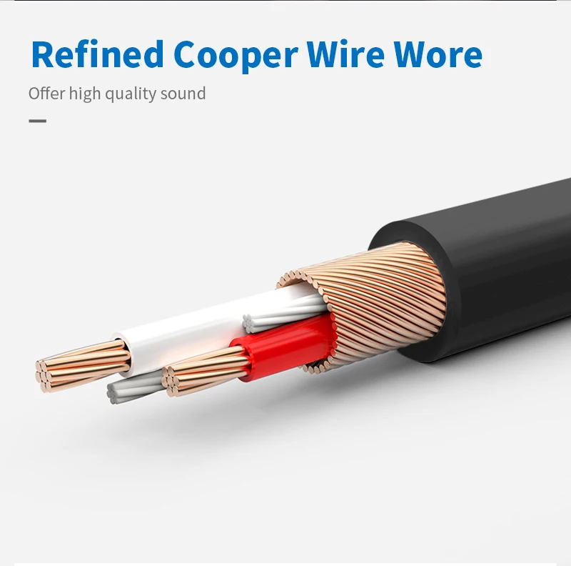 CHOSEAL Audio Cable 3.5mm Male to Male Aux Cable3.5mm Speaker Cable for JBL Headphones Xiaomi redmi 5 plus AUX Cord  (4)