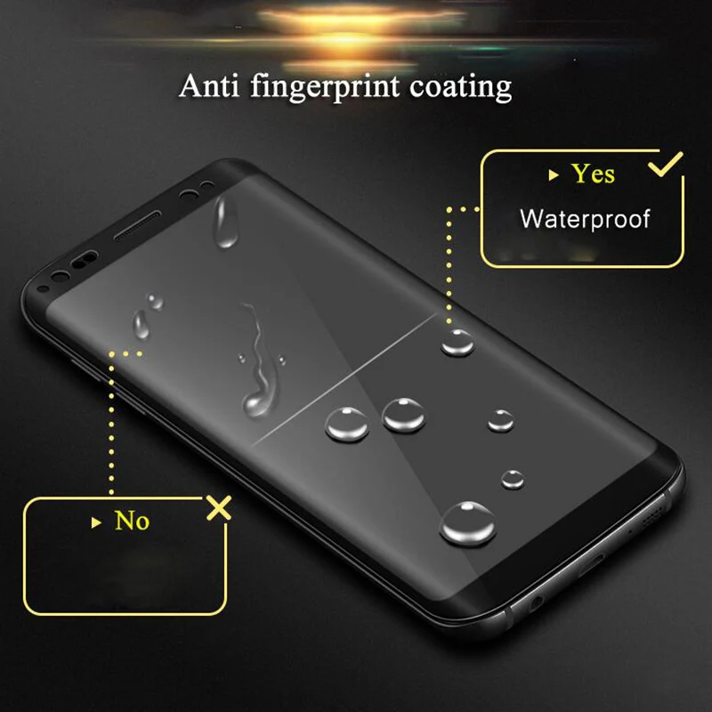 6D полностью изогнутое 5D закаленное стекло для samsung Galaxy S8 S9 Plus 3D Защитная пленка для экрана S6 S7 Edge A6 A8 Plus чехол