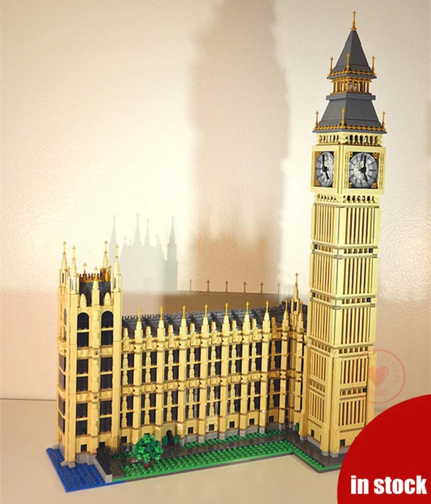 

New city creator Model Building Kit Blocks Bricks City Streetview Big Ben Elizabeth Tower fit legoings diy Toy gift kid