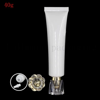 

30pcs 40g Cosmetic Plastic PE Bottle Empty Facial Cleanser Hand Cream Container Soft Squeeze PE Tubes Hotel Supplies