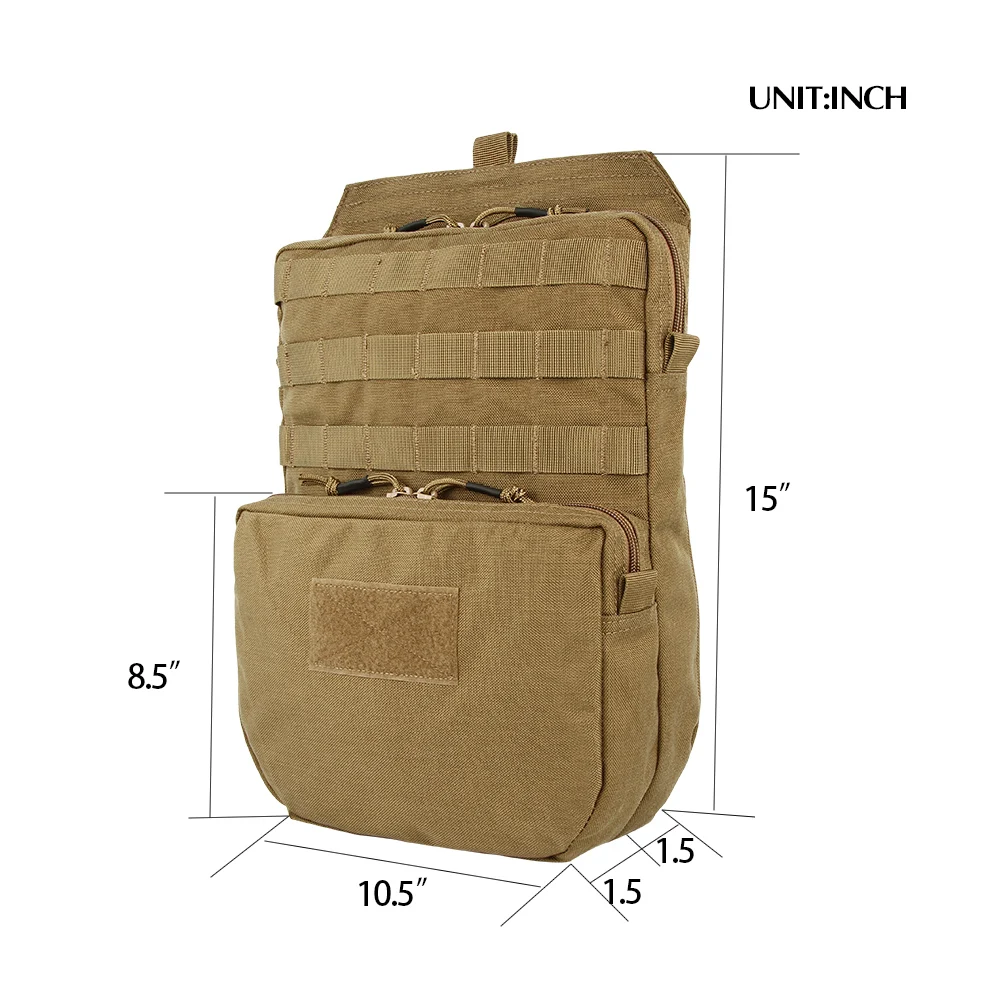 Excelente ELITE SPANKER exterior táctico Molle Nylon hidratación bolsa caza camuflaje bolsas ejército militar combate chaleco hidratación bolsa - 2