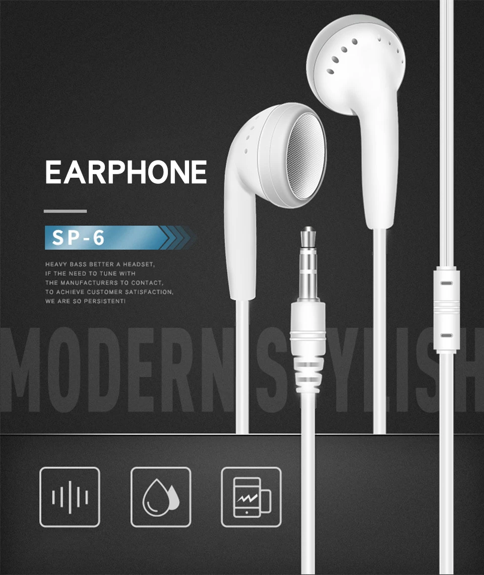 3.5mm In-Ear Stereo Earbuds MP3 Earphones For Common Headphone Sports Earphone Running Headset For Universal Smart Phone (1)