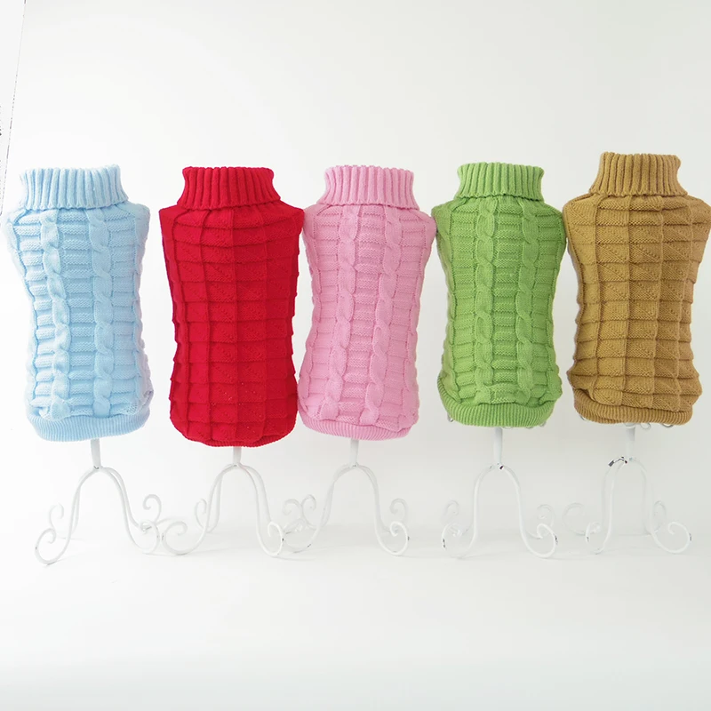 

Autumn Winter Pet Dog Sweater Knitting Dog Clothes for Small Dogs Coat Woolen Sweater Puppy Chihuahua Clothing Costume Knitwear